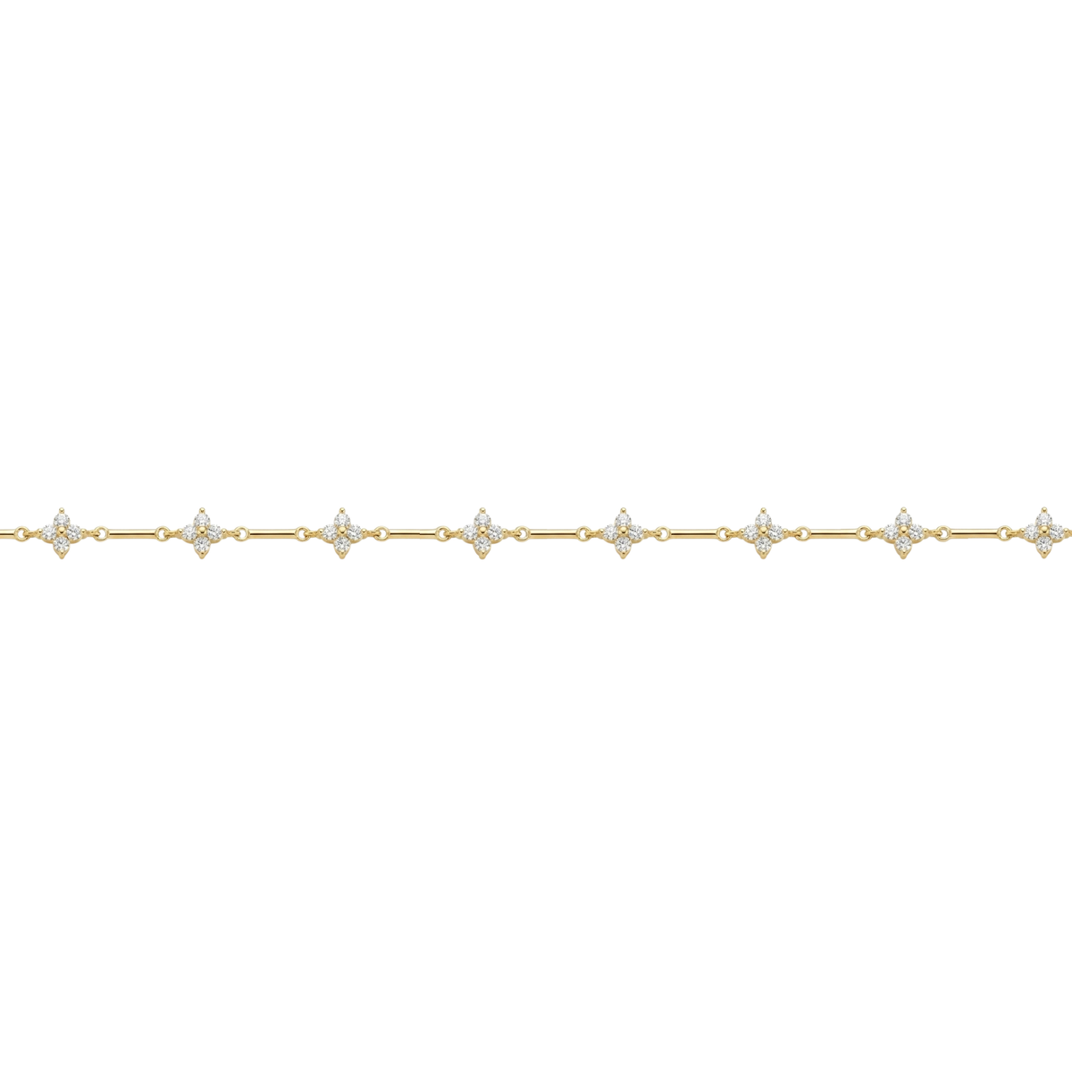 Flowers Zircon Chain · 14k Gold Filled
