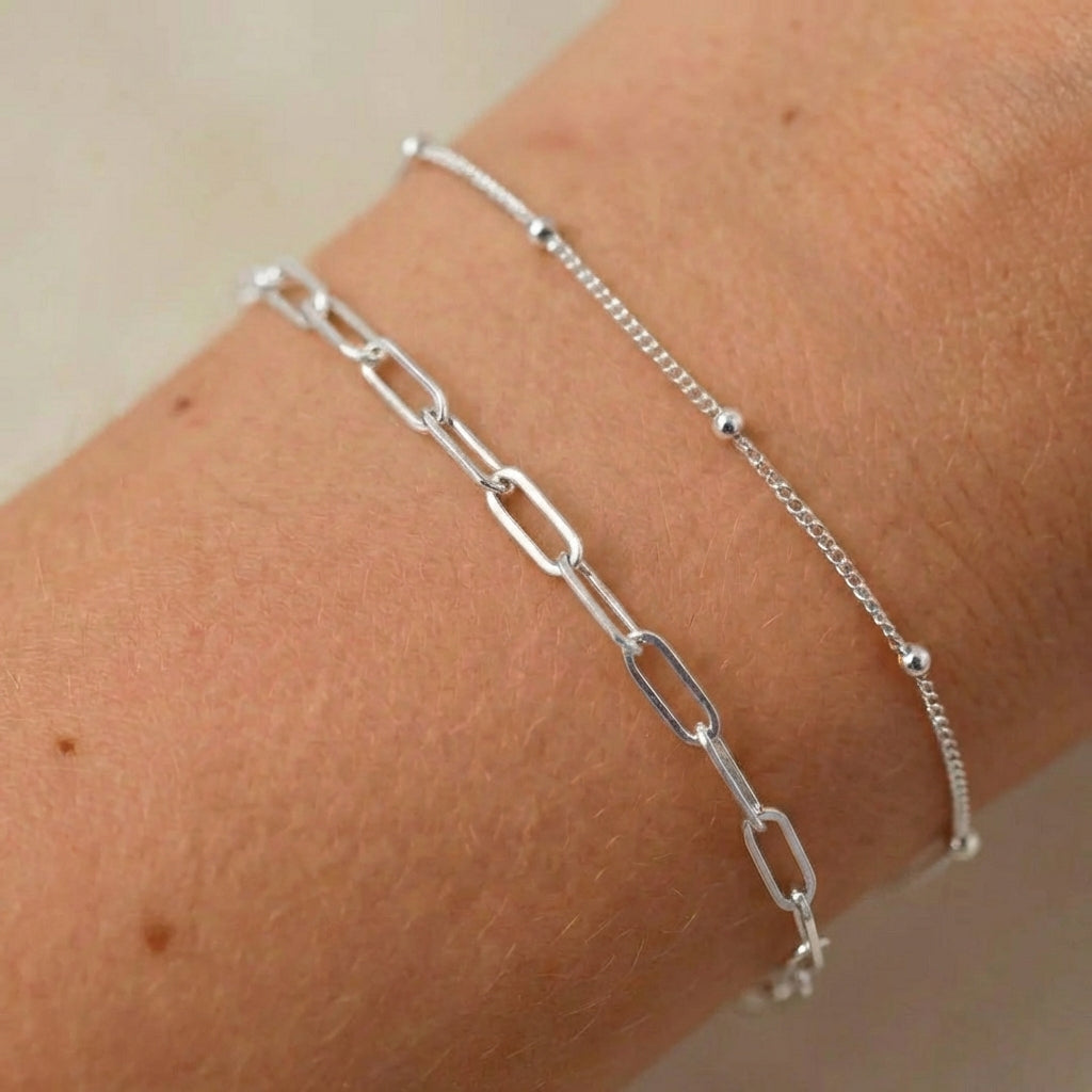 Paperclip Chain · 14k Gold Filled and Sterling Silver