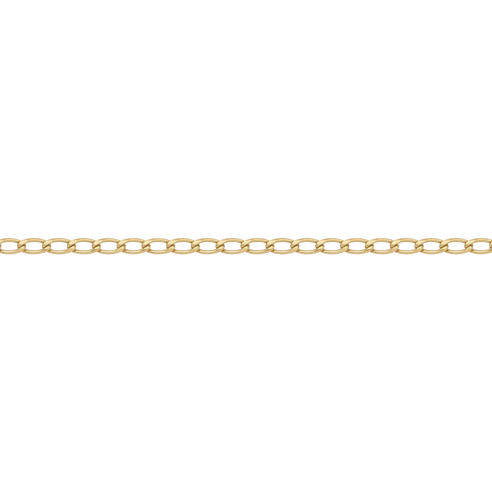 Elongated Curb Chain · 14k Gold Filled