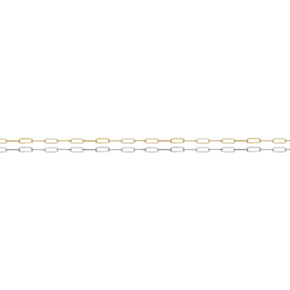 Paperclip Chain · 14k Gold Filled and Sterling Silver