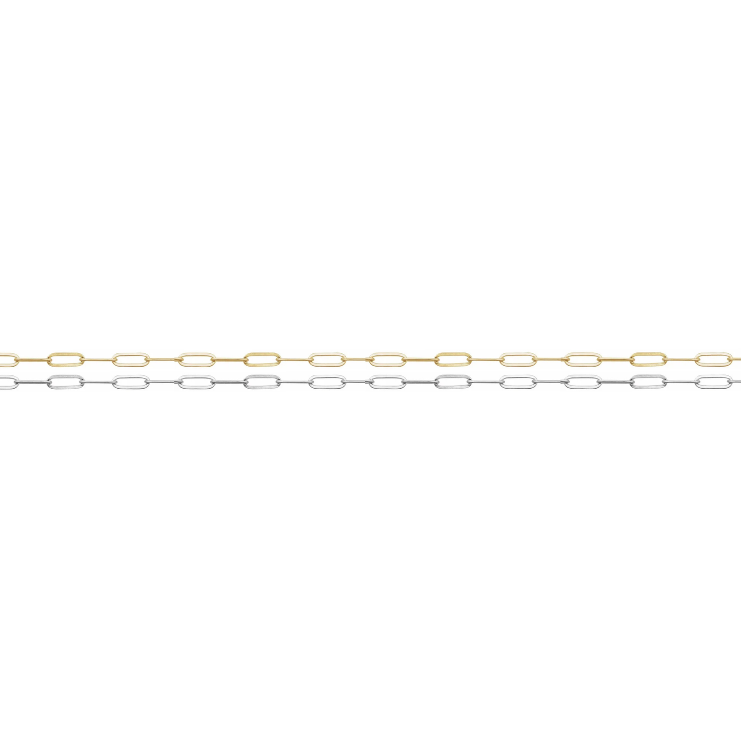Paperclip Chain · 14k Gold Filled and Sterling Silver